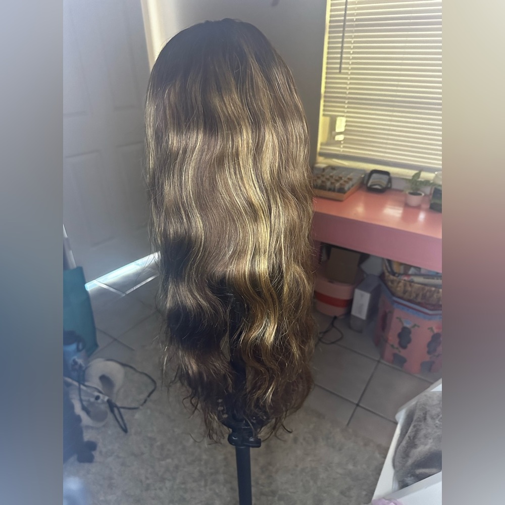 Wknd Sale For Miss Popular-26 INCH Pre-Plucked 100% Human Hair 360 Lace+Freebies